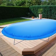 Ovale Aufblasbare Poolabdeckung Poolplane Aus LKW Plane 680 G/ M² ...