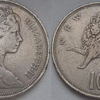 Großbritannien 10 New Pence 1970 ## B6