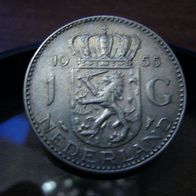 1Gulden Nederland 1955 . . .##724