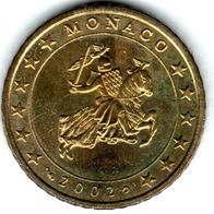 50 Cent Monaco 2002 - unzirkuliert Euro-Kursmünze
