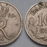Dänemark 10 Öre 1969 ## R