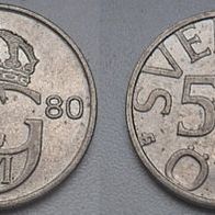 Schweden 50 Öre 1980 ## C3