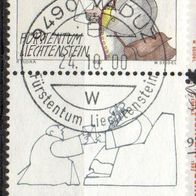 Liechtenstein gestempelt Michel Nr. 1042 Randstück