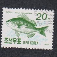 Nordkorea Sondermarke " Fische " Michelnr. 3155 o