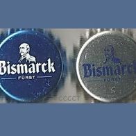 2 Fürst Bismarck Mineralwasser Wasser Kronkorken 2013 neu in unbenutzt soda H2O
