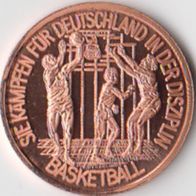 Kupferpfennige Olympische Sommerspiele Seoul Basketball Kupferpfennig Medaille Münze