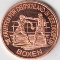 Kupferpfennige Olympische Sommerspiele Seoul Boxen Kupferpfennig Medaille Münze