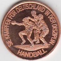Kupferpfennige Olympische Sommerspiele Seoul Handball Kupferpfennig Medaille Münze