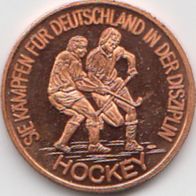 Kupferpfennige Olympische Sommerspiele Seoul Hockey Kupferpfennig Medaille Münze