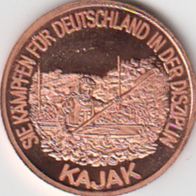 Kupferpfennige Olympische Sommerspiele Seoul Kajak Kupferpfennig Medaille Münze
