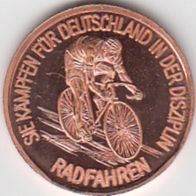 Kupferpfennige Olympische Sommerspiele Seoul Radfahren Kupferpfennig Medaille Münze
