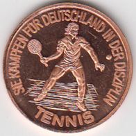 Kupferpfennige Olympische Sommerspiele Seoul Tennis Kupferpfennig Medaille Münze