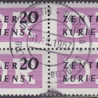 DDR DIENST Verwaltungspost-a ZKD Nr II O 4er Block #016688