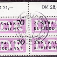 DDR B 9 X II O Dienst vierer Block #016697
