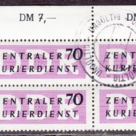 DDR B 9 X II O Dienst vierer Block #016699