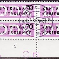 DDR B 9X II O Dienst vierer Block #016707