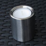 NEU: Teelicht Halter silberfarben Metall Kerzen Ständer Leuchter Alu Deko modern