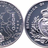 San Marino 10 000 Lire 1996 "Freiheitsstatue und Palazzo Publico"