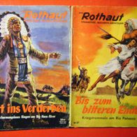 Romanhefte " Die Rothaut " 2 Romane, .. Zustand ( -3- ) Komplett.