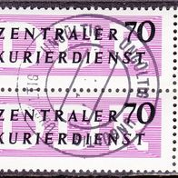 DDR 2x  B 9 X II O Dienstmarke #016667
