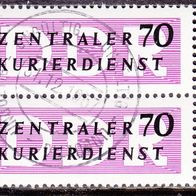 DDR 2x  B 9 X II O Dienstmarke #016670