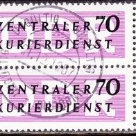 DDR 2x  B 9 X II O Dienstmarke #016671