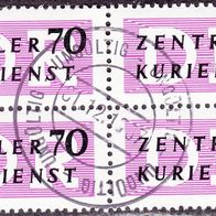 DDR vierer Block B 9 X II O Dienstmarke #016673