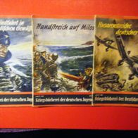3 x Kriegsbücherei der deutschen Jugend, guter Zustand (2,2-3)