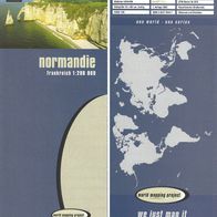 Normandie Frankreich 1:200 000 Land- Straßenkarte aus 2002