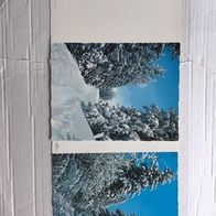 20 echt alte Grußkarten / Klappkarten - Winterlandschaft - Krüger-Karten -