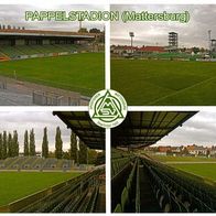 2) AK Pappel-Stadion Postkarte SV Mattersburg Burgenland Fußball Football stade