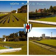2) AK Stadion Postkarte Voith-Platz St. Pölten VSE SKN FCN Österreich Sankt NÖ