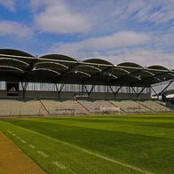 AK Gerhard-Hanappi-Stadion Postkarte Hütteldorf Westtribüne SK Rapid Wien Ultras