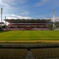 AK Gerhard-Hanappi-Stadion Postkarte Süd-Tribüne Wien-Hütteldorf SK Rapid calcio