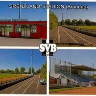 AK Grenzland-Stadion Postkarte Braunau am Inn FC SV Österreich Fußball stadium