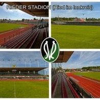 AK Rieder Stadion Postkarte SV Ried im Innkreis Fußball Österreich Städtisches