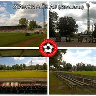 AK Stadion Postkarte Alte Au SV Stockerau Nieder-Österreich Fußball Football AUT