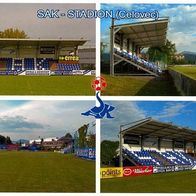 AK Stadion Postkarte SAK Klagenfurt Slovenski Celovec St. Peter Österreich stade