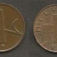 Münze Schweiz: 1 Rappen 1957
