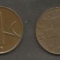 Münze Schweiz: 1 Rappen 1958
