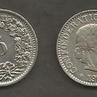 Münze Schweiz: 5 Rappen 1901