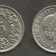 Münze Schweiz: 5 Rappen 1936