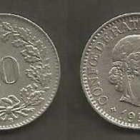Münze Schweiz: 10 Rappen 1957
