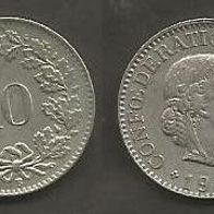 Münze Schweiz: 10 Rappen 1958