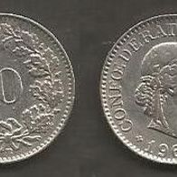 Münze Schweiz: 10 Rappen 1962