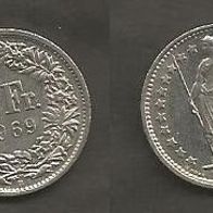 Münze Schweiz: 1/2 - 0.5 Franken 1969