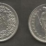 Münze Schweiz: 1/2 - 0.5 Franken 1974