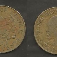 Münze Kenia: 10 Cent 1977