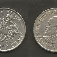 Münze Kenia: 50 Cent 1974