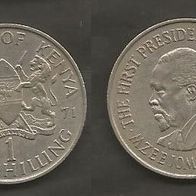 Münze Kenia: 1 Shilling 1971